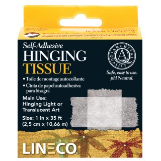 LINECO Hinging-Tissue, selbstklebend, 10m-Rolle